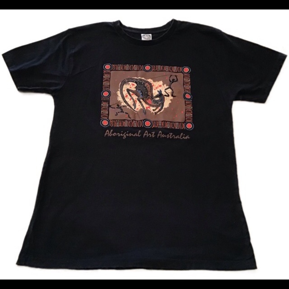 AUSTRALIAN Aboriginal Artwork T-shirt 2xL